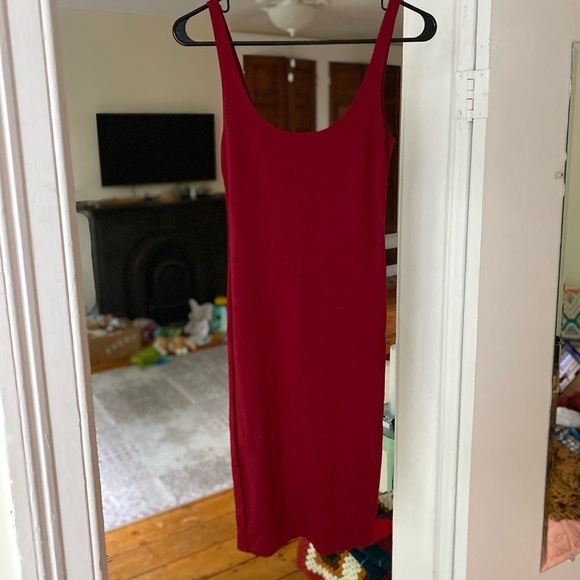 Little red basic dress - Picture 2 of 6